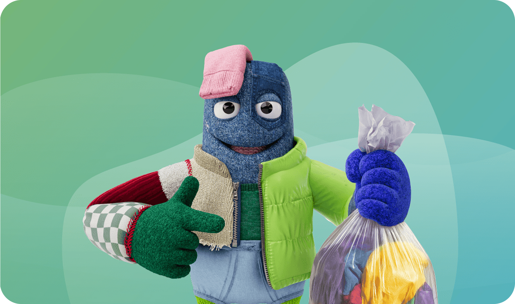 Dobbi textile mascot